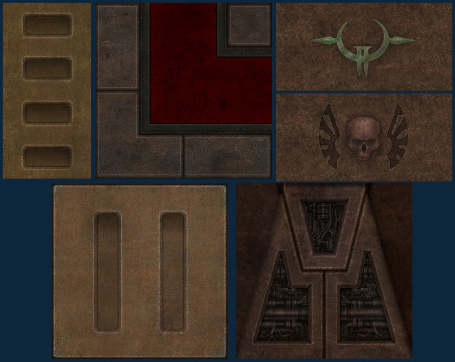 Strogg palace and sewer textures